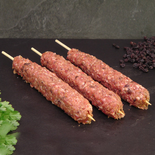 We offer a refined selection of Gourmet Kafta (Lamb or Beef), Mince (Lamb or Beef), and Sausages.